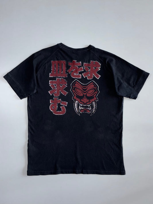 Bloodlust “In Blood We Trust” Embroidered Graphic T-Shirt Black (M)