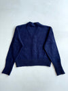 AMI Paris Ami de Coeur Navy Knit Cardigan (L/XL)