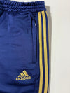 Adidas Navy & Gold 3 Stripe Track Pants – D&K Patch – (W:31) (L:43)