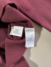 Tommy Hilfiger Burgundy V-Neck Knit Sweater – Flag Logo (XXS)