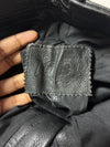 Vintage Louis Black Leather Five Pocket Biker Pants (W:28) (L:36)