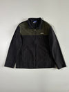 Asics Colorblock Full-Zip Fleece Jacket – Black/Olive (L)