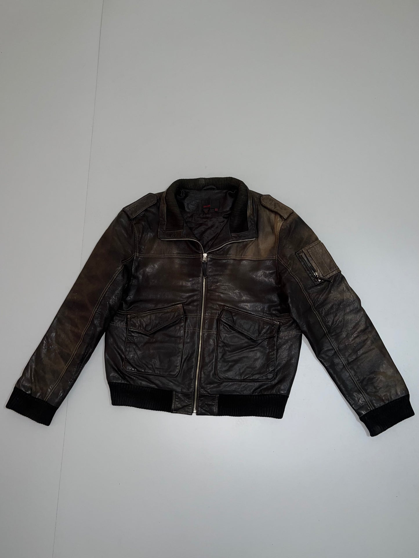 ZZara Man Original Leather Jacket Super Premium (L/XL)