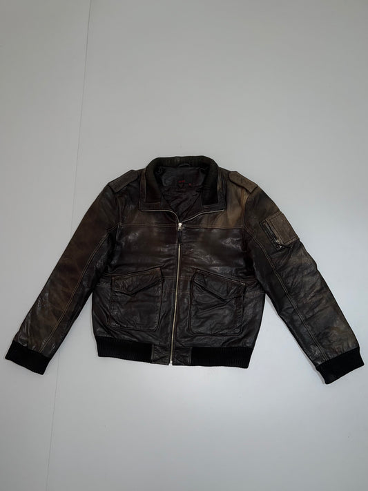 ZZara Man Original Leather Jacket Super Premium (L/XL)