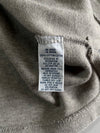 Polo Ralph Lauren Quarter Zip Sweater - Grey Elbow Patch Leather Trim Vintage (L)