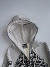 ASNDSP | Grey Skeleton Print Zip Hoodie | (S)