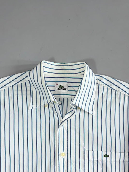 Lacoste Striped Short Sleeve Shirt (L)