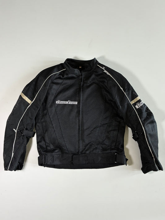 Dream Power Black Mesh Motorcycle Jacket Padded  (S)