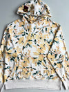 Gap Cream Floral Print Arch Logo Hoodie (XL)