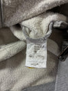 Philipp Plein Homme Grey Zip-Up Hoodie with Camo-Lined Hood & Studded Patch (L)