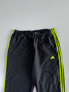 Adidas Track Pants – Black x Volt Green Stripe Elastic(W:34|L:43)