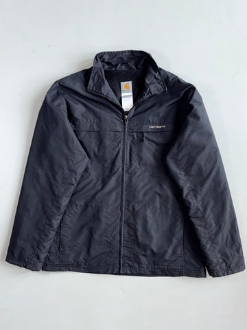 Carhartt Black Fleece-Lined Nylon Jacket(Xl/2Xl)