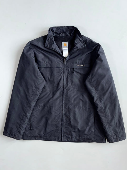 Carhartt Black Fleece-Lined Nylon Jacket(Xl/2Xl)