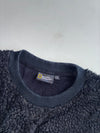 National Geographic Black Sherpa Fleece Crewneck Pullover (S/M)