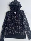 Ed Hardy x Kuromi Zip-Up Hoodie W/ Rhine stones Women's (S)