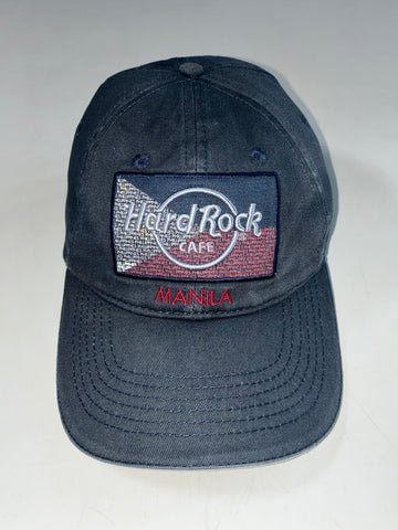 Hard Rock Cafe Manila Philippines Flag Patch Navy Cap (Adjustable)