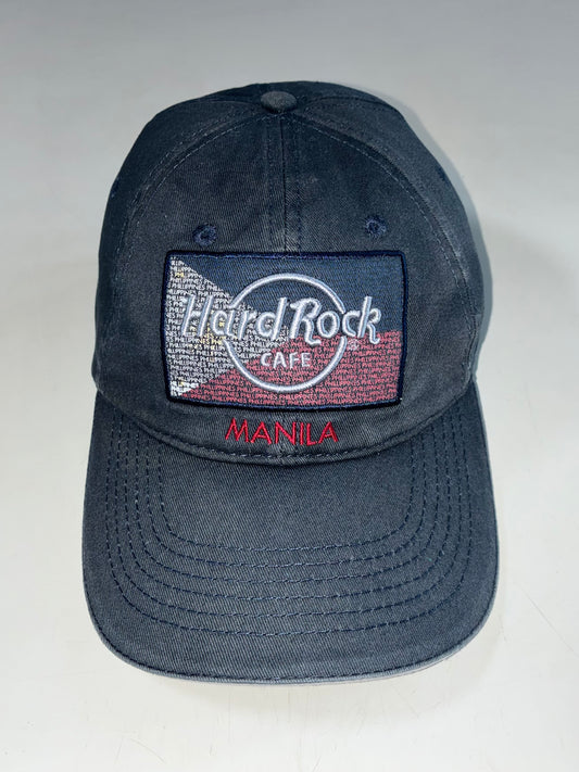 Hard Rock Cafe Manila Philippines Flag Patch Navy Cap (Adjustable)