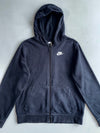 Nike Full Zip Up | Black | Classic Swoosh (S)