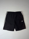 Y2K Adidas Black 3-Stripes Woven Shorts (W:34) (L:19)