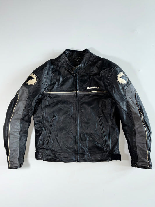 Bering Black & Grey Leather Racer – Knox CE Protection (Completely  Padded) (L)