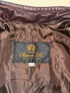 Simon B. Collection Leather Café Racer Jacket – Dark Brown Women’s (XS)