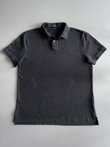 Polo Ralph Lauren | Charcoal Custom Slim Fit Polo (XL)