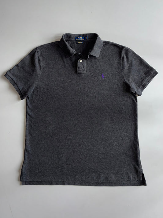 Polo Ralph Lauren | Charcoal Custom Slim Fit Polo (XL)