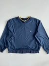 Polo Ralph Lauren Navy V-Neck Windbreaker TEE (S)