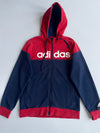 Adidas | Navy Red Full-Zip Hoodie | (M)