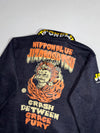 Oniarri Japanese "Jizobosatsu" Embroidered Fleece Track Jacket (M)