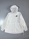 Nike White Full-Zip Windbreaker Hoodie (M)