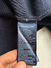 Tommy Hilfiger Navy Quilted Yoke Quarter-Zip Knit Sweater (L)
