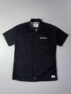 Dickies Black Chain-Stitch Script Logo Work Shirt Tropical Print Lining (S/M)