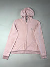 Lacoste Sport Full-Zip Hoodie Croc Logo – Light Pink (M)