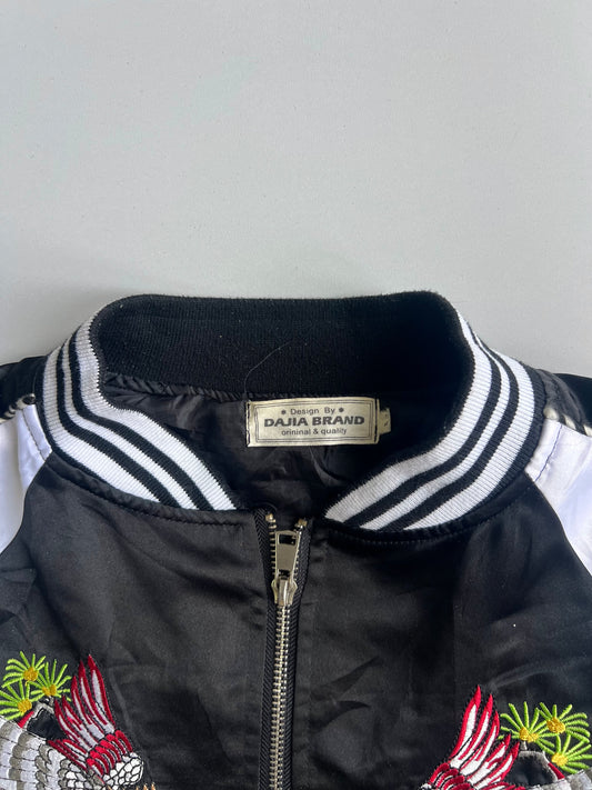 Japan Eagle Embroidered Sukajan Souvenir Bomber Jacket (M)