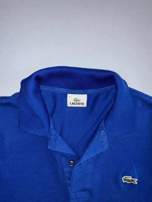 Lacoste L1212 Classic Pique Crocodile Logo Polo Shirt — Royal Blue (L)