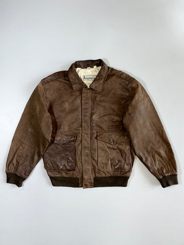 Aeropostale Premium Original Pure Leather Jacket (M)