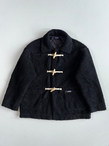 Ellesse Black Sherpa Fleece Toggle Jacket(2XL)