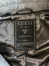 GUESS Los Angeles Grey Wool Moto Jacket – Faux Leather Trim, Zip Cuffs  Women’s (M)