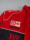 Vintage Ferrari F1 Scuderia Racing Jacket Vodafone x Shell Era | Embroidered Patches (S)