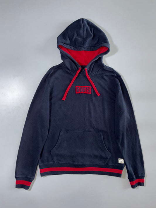 Roots | Box Logo Hoodie Navy/Red | (M)