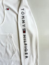 Tommy Jeans Sleeve Spellout Zip-Up Hoodie – White(L)
