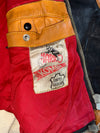 Harro Kombi Vintage Tan & Black Leather Racer (XS)
