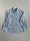 Vintage 90s GAP Blue & White Bold Stripe Cotton Shirt(M)