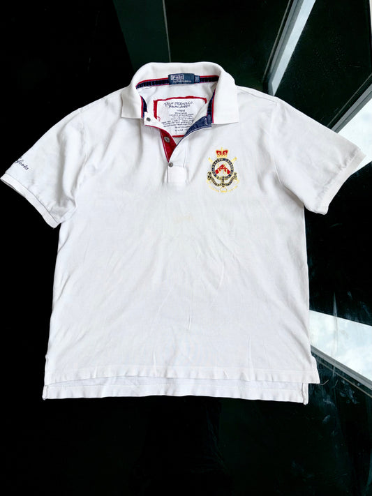 Polo Ralph Lauren Equestrian Outfitters Crest Polo | Embroidered Logo T-Shirt (XL)
