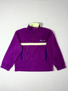 Vintage Fila Purple Neon Green Fleece Half-Zip Pullover (L)