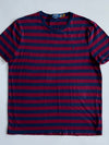 Polo Ralph Lauren | Custom Slim Fit Striped Tee Navy/Maroon | (L)