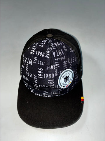 DFB Germany National Team Cap 2018 – Black All-Over Championship Years Print (Adjustable)