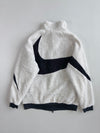 Nike Reversible Big Swoosh Sherpa Jacket, White/Black & Navy(L)