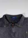 Polo Ralph Lauren | Estate Rib Quarter Zip Charcoal | (5XL/6XL)